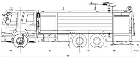 消防車上裝結(jié)構(gòu)圖 消防車上裝結(jié)構(gòu)圖