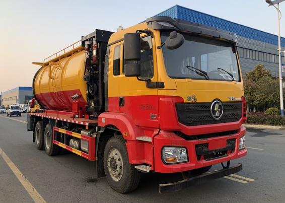 國六排放陜汽后八輪清洗吸污車 國六排放陜汽后八輪清洗吸污車